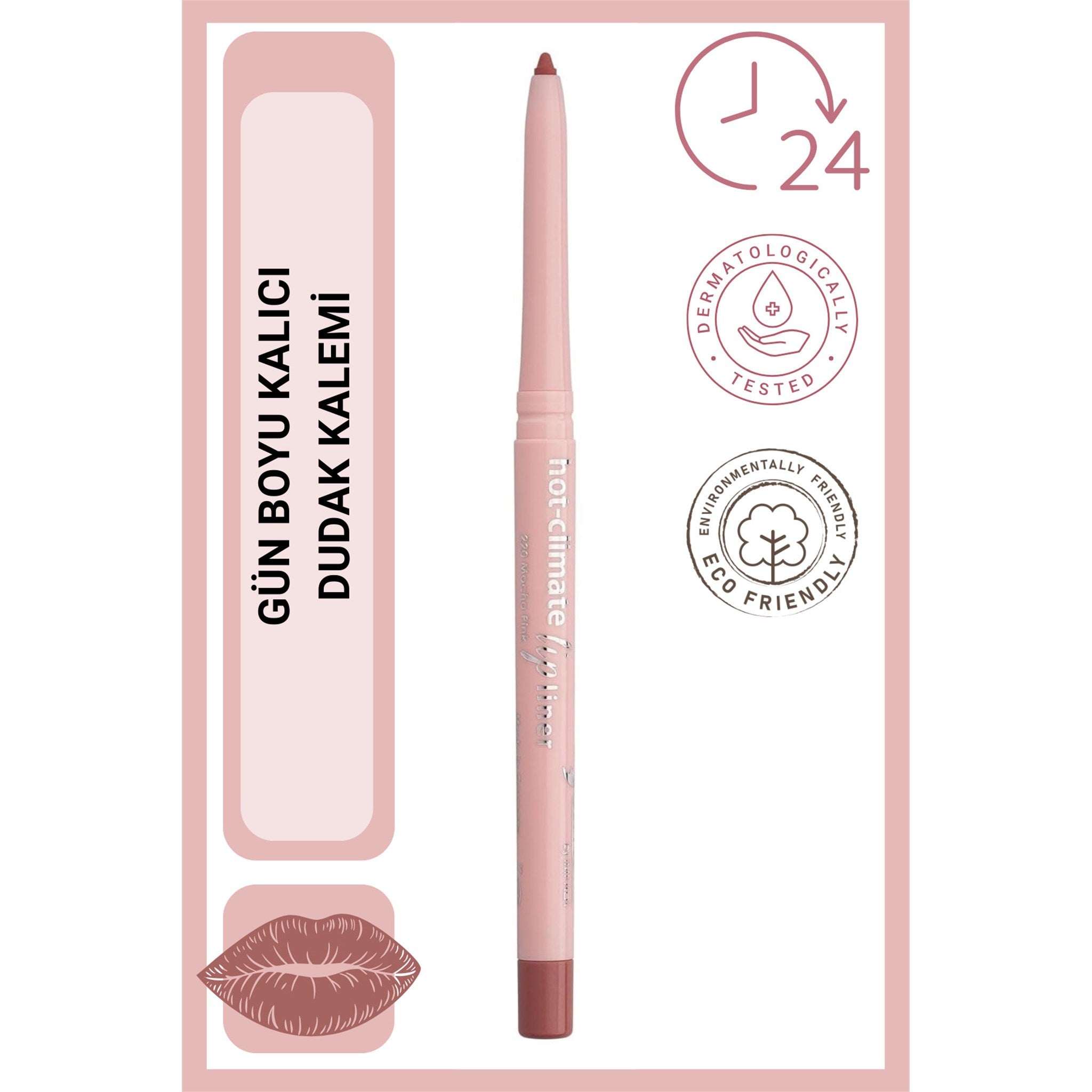 ORYX Lip Pencil Hot-Climate No: 220 Kahveli Pembe