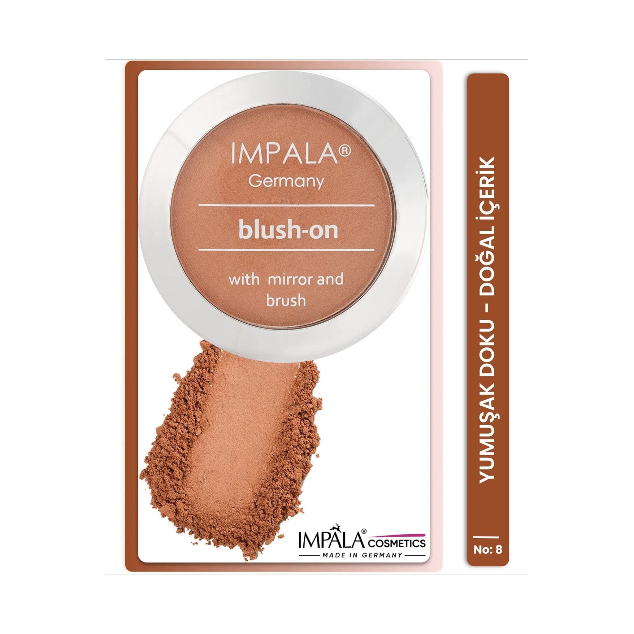 Allık Koyu Somon Pembe - Blush on No: 8