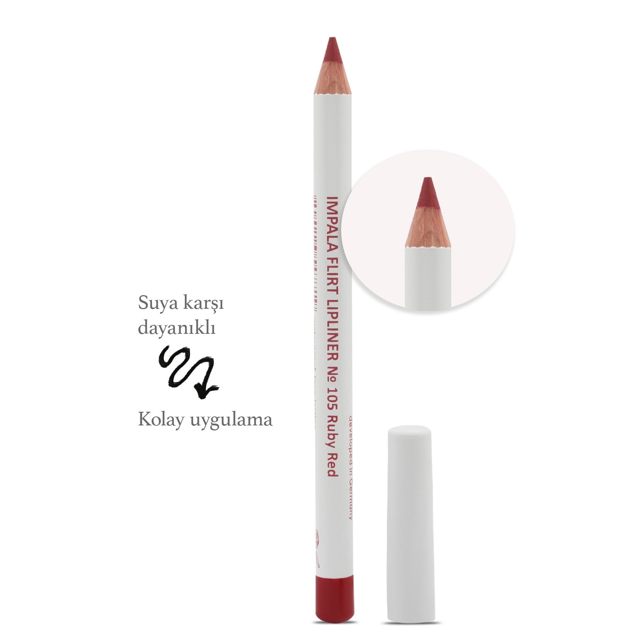 Dudak Kalemi - Flirt Pencil Lipliner No: 105(KOYU KIRMIZI)
