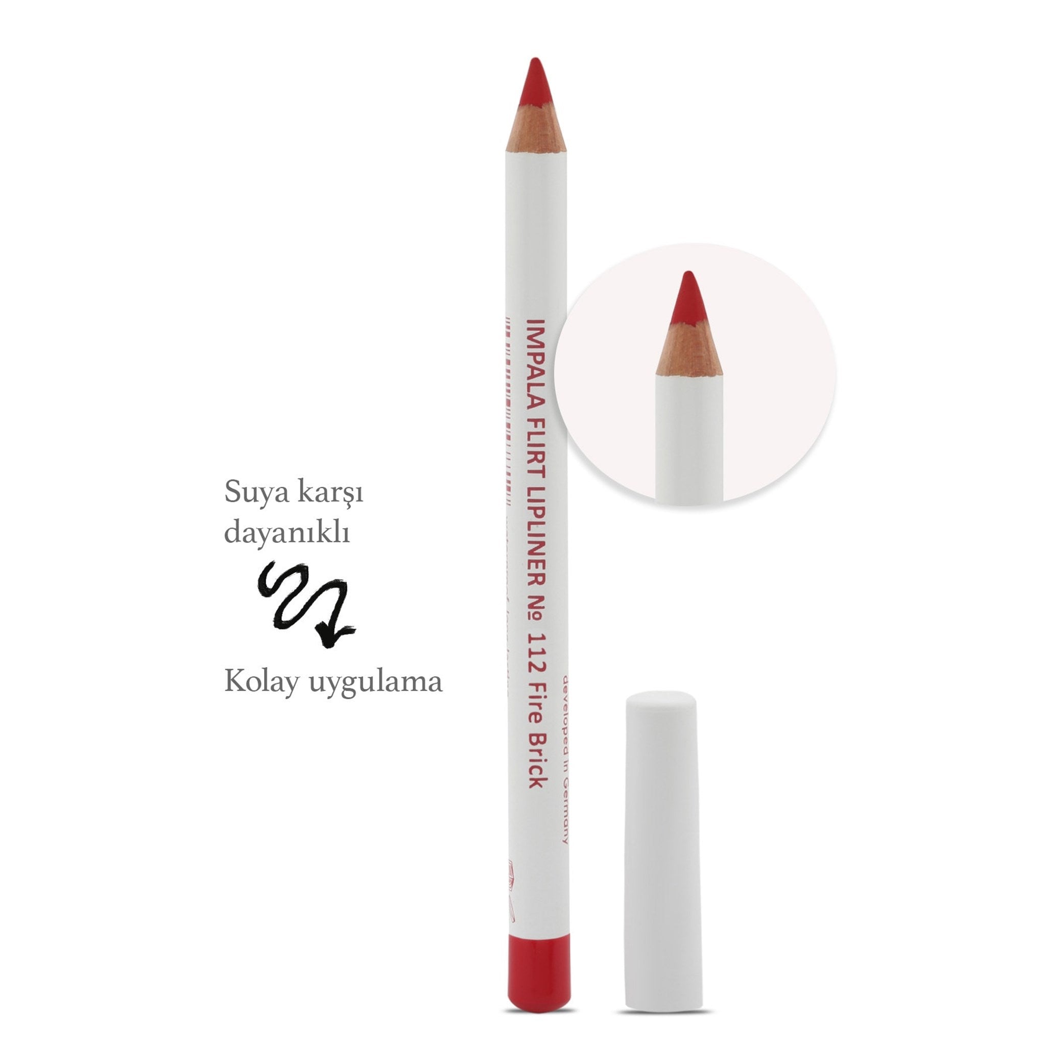 Dudak Kalemi - Flirt Pencil Lipliner No: 112(ATEŞ TUĞLASI)
