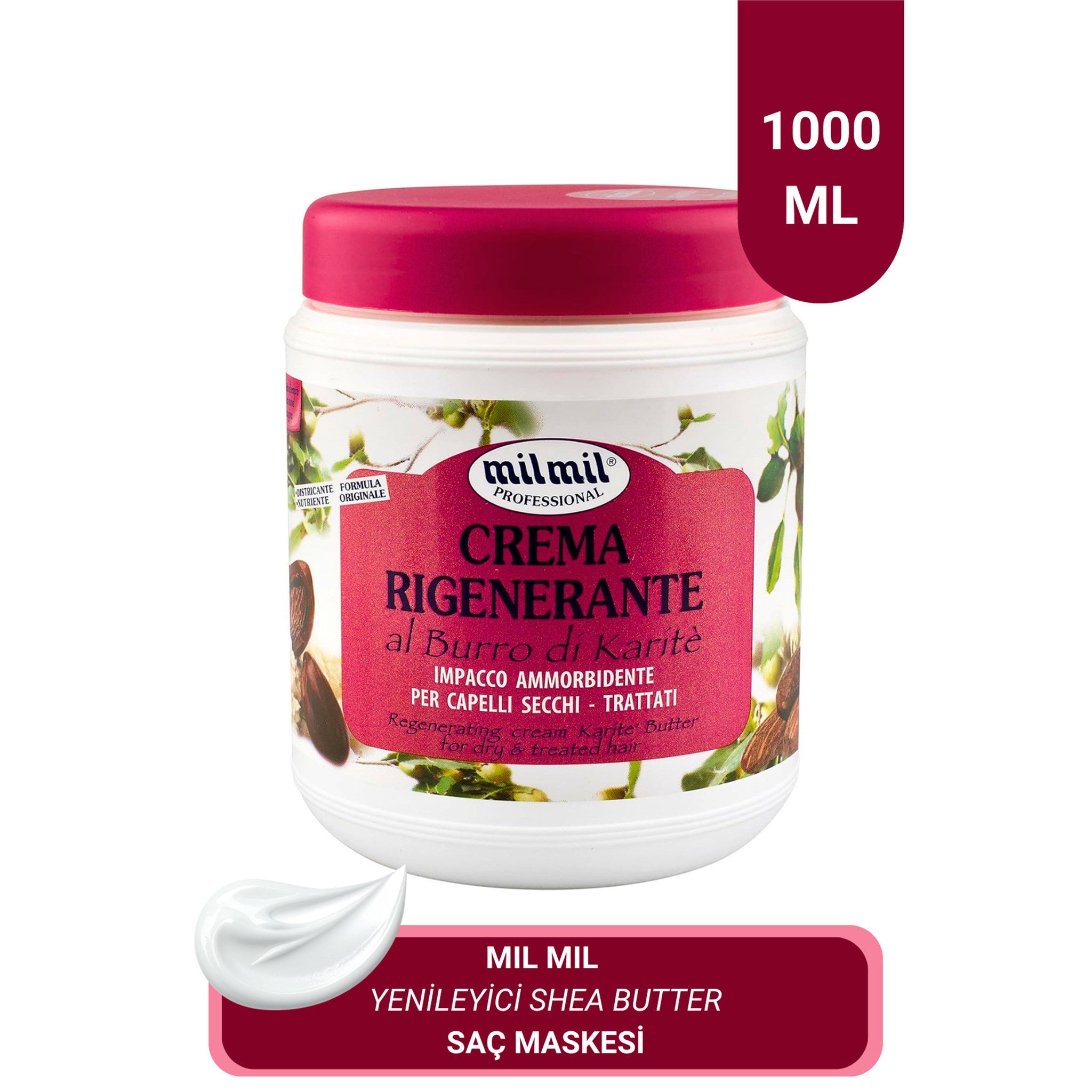 Yenileyici Shea Butter Saç Maskesi Kremi 1000 ml