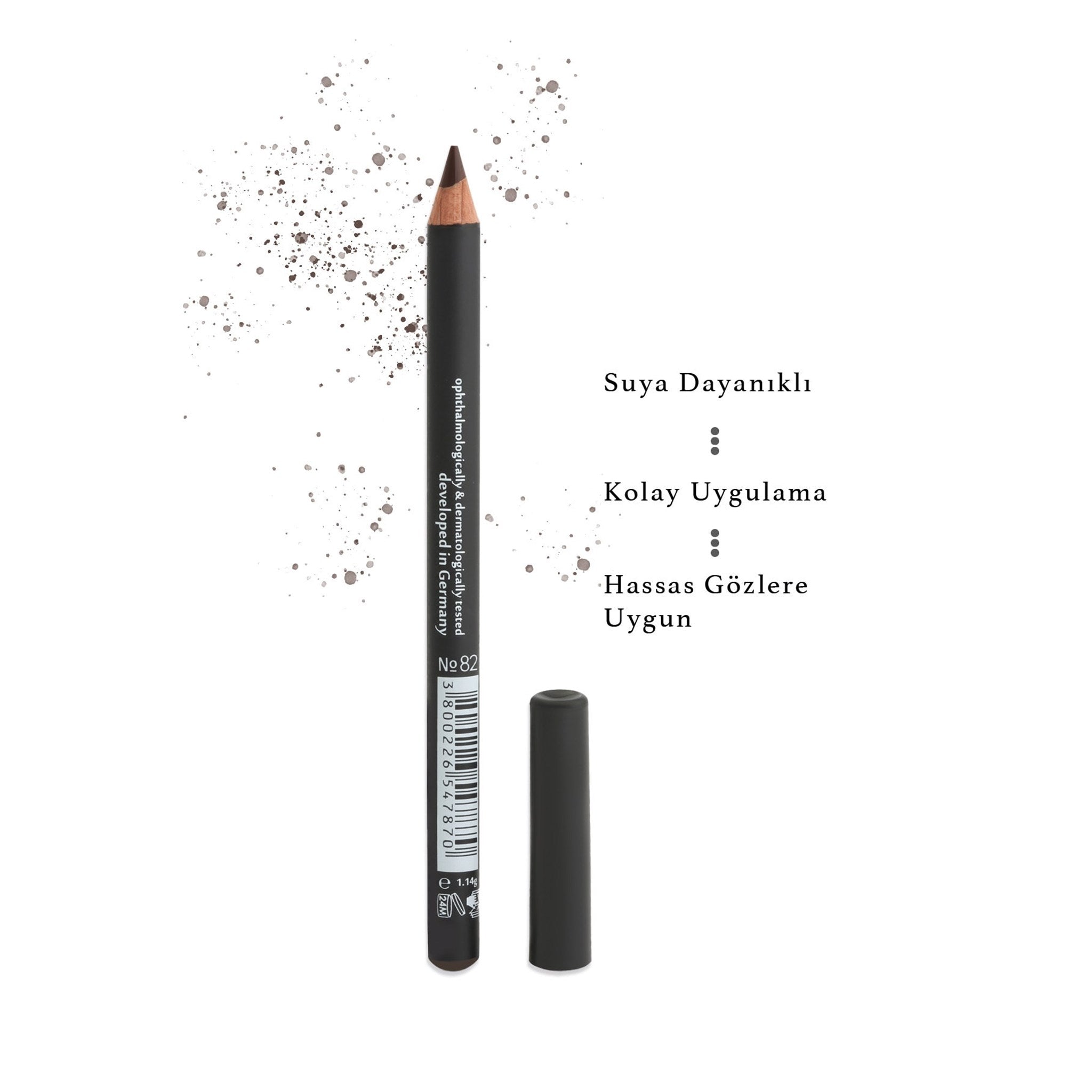 Göz Kalemi - KHOL KAJAL EYE PENCIL No: 82 (Koyu Kahverengi)