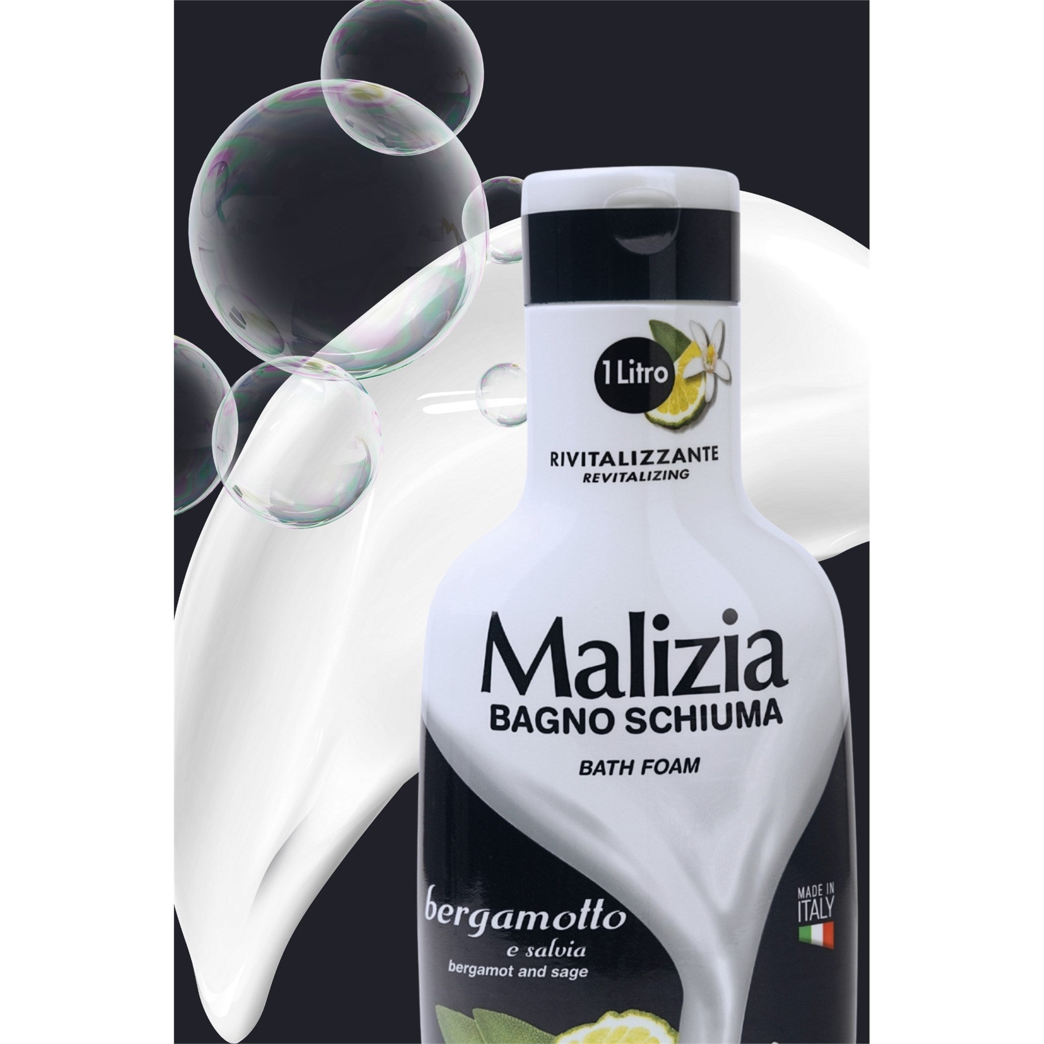 Malizia Bergamot ve Adaçayı Kokulu Duş Jeli ve Banyo Köpüğü 1000 ml