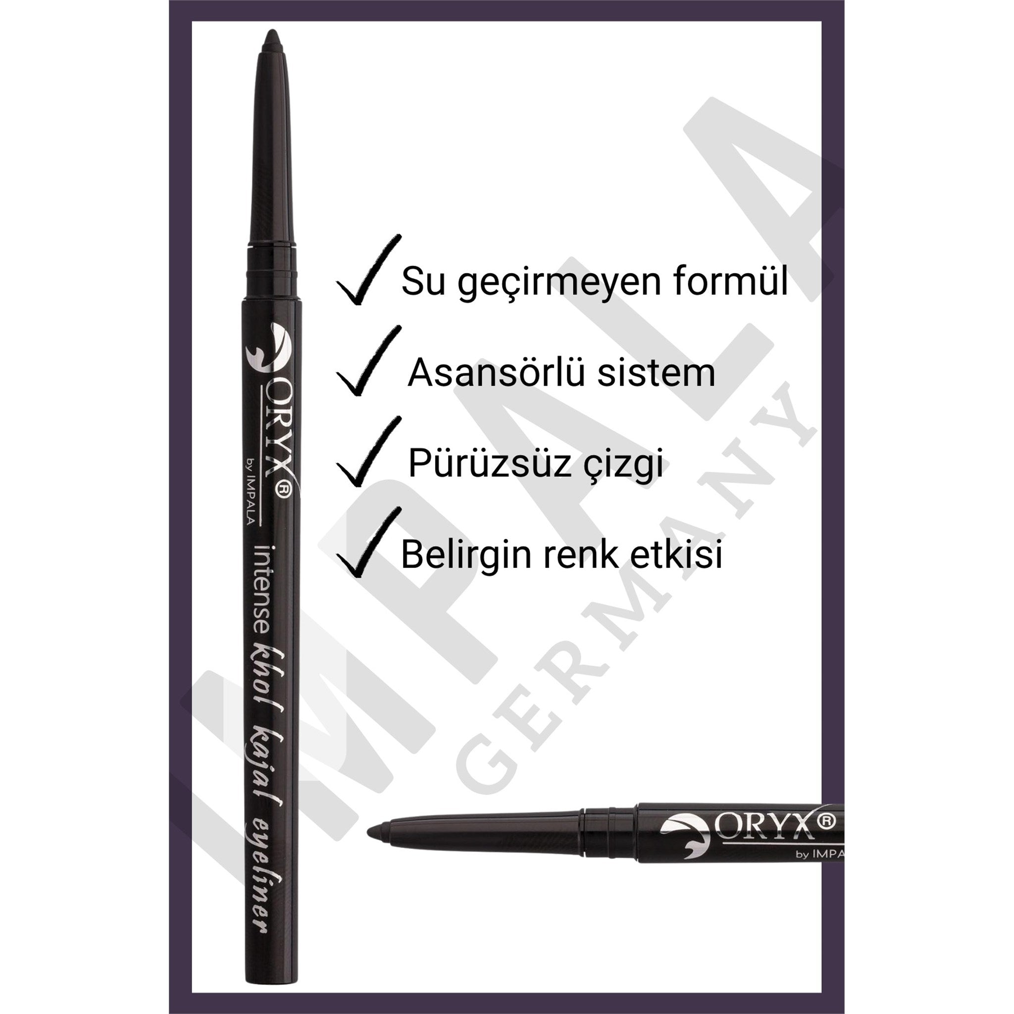 ORYX KHOL KAJAL Göz Kalemi No.4 Kömür Grisi
