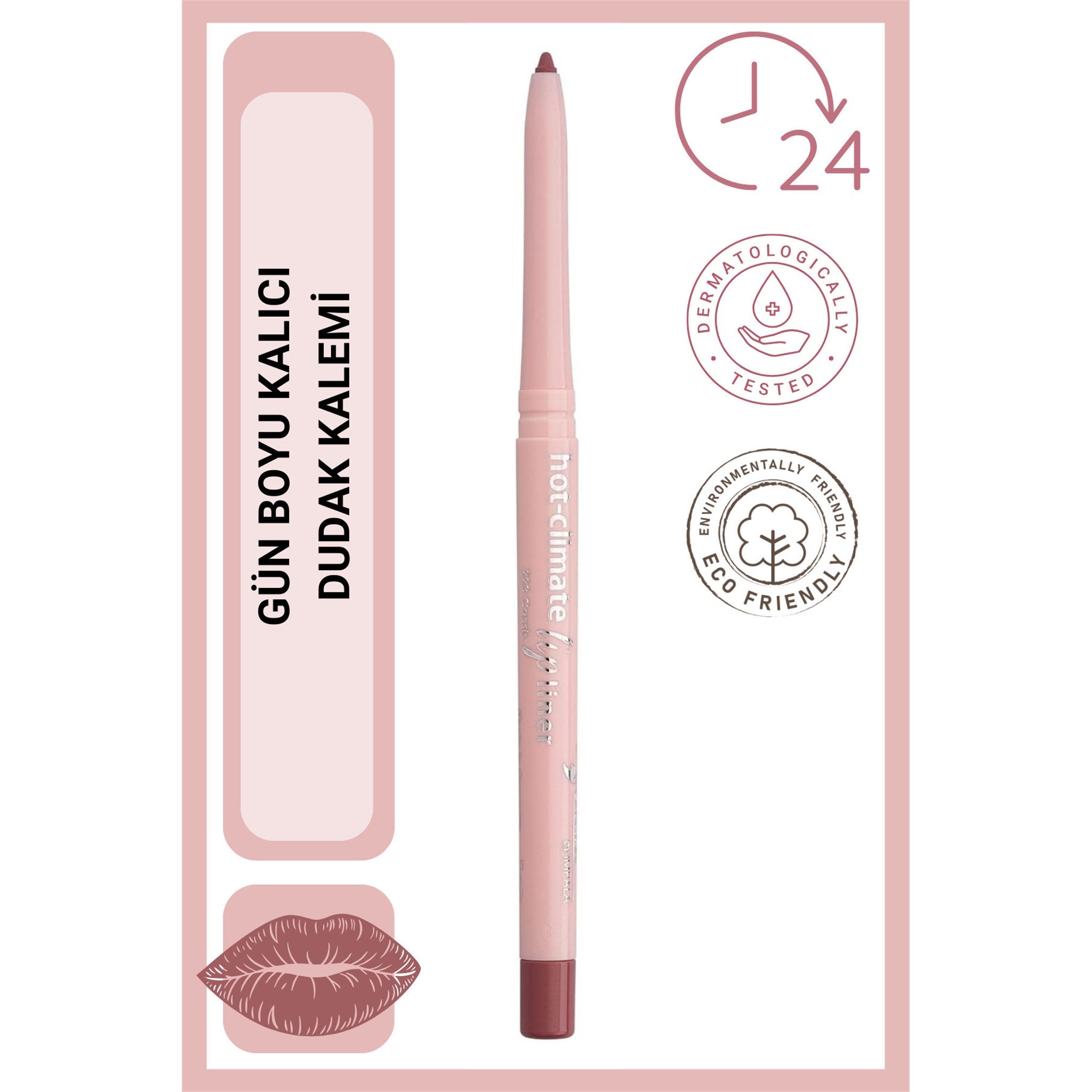 ORYX Lip Pencil Hot-Climate No: 223 Üzüm Moru