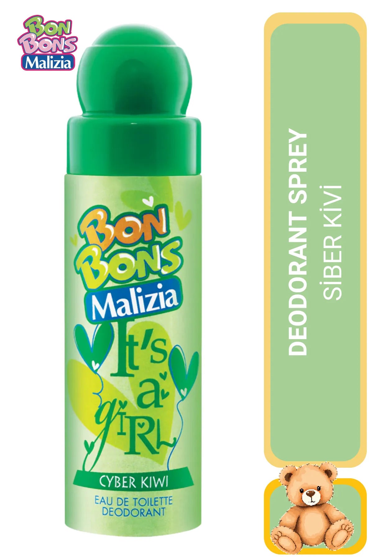 Bon Bons Çocuk Deodorant Sprey Siber Kivi 75 ml