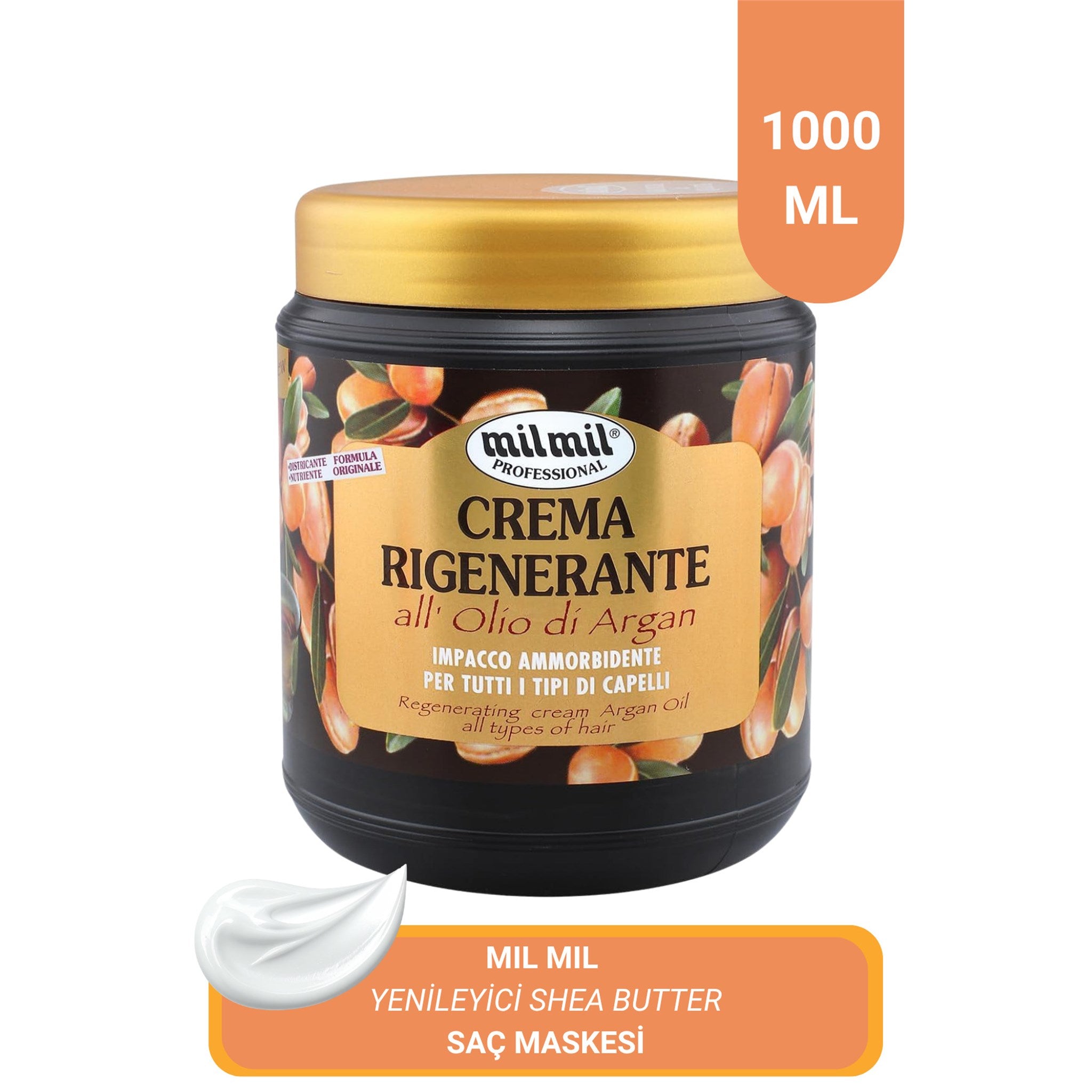 Yenileyici Argan Saç maskesi Kremi 1000 ml