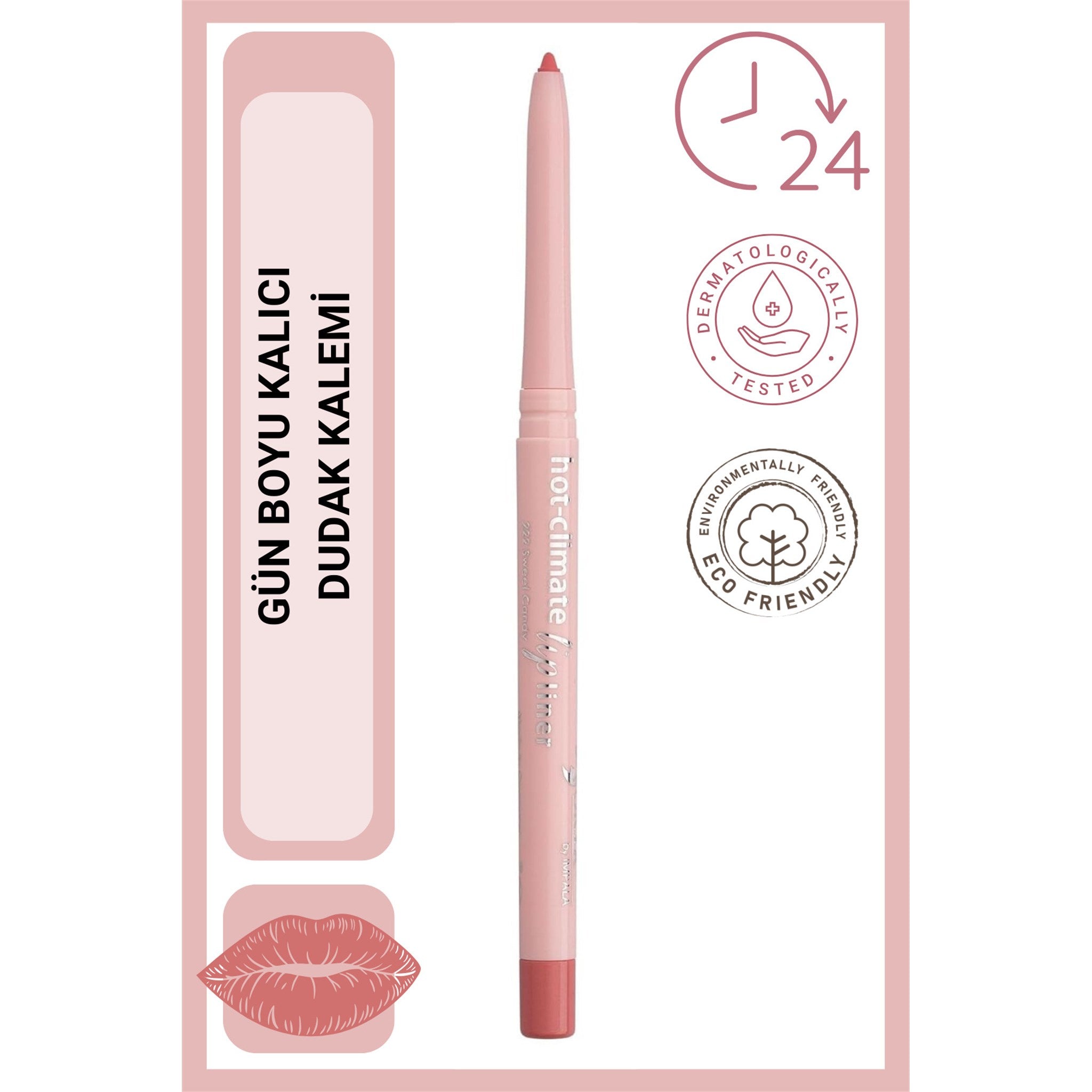 ORYX Lip Pencil Hot-Climate No: 222 Şeker Pembe