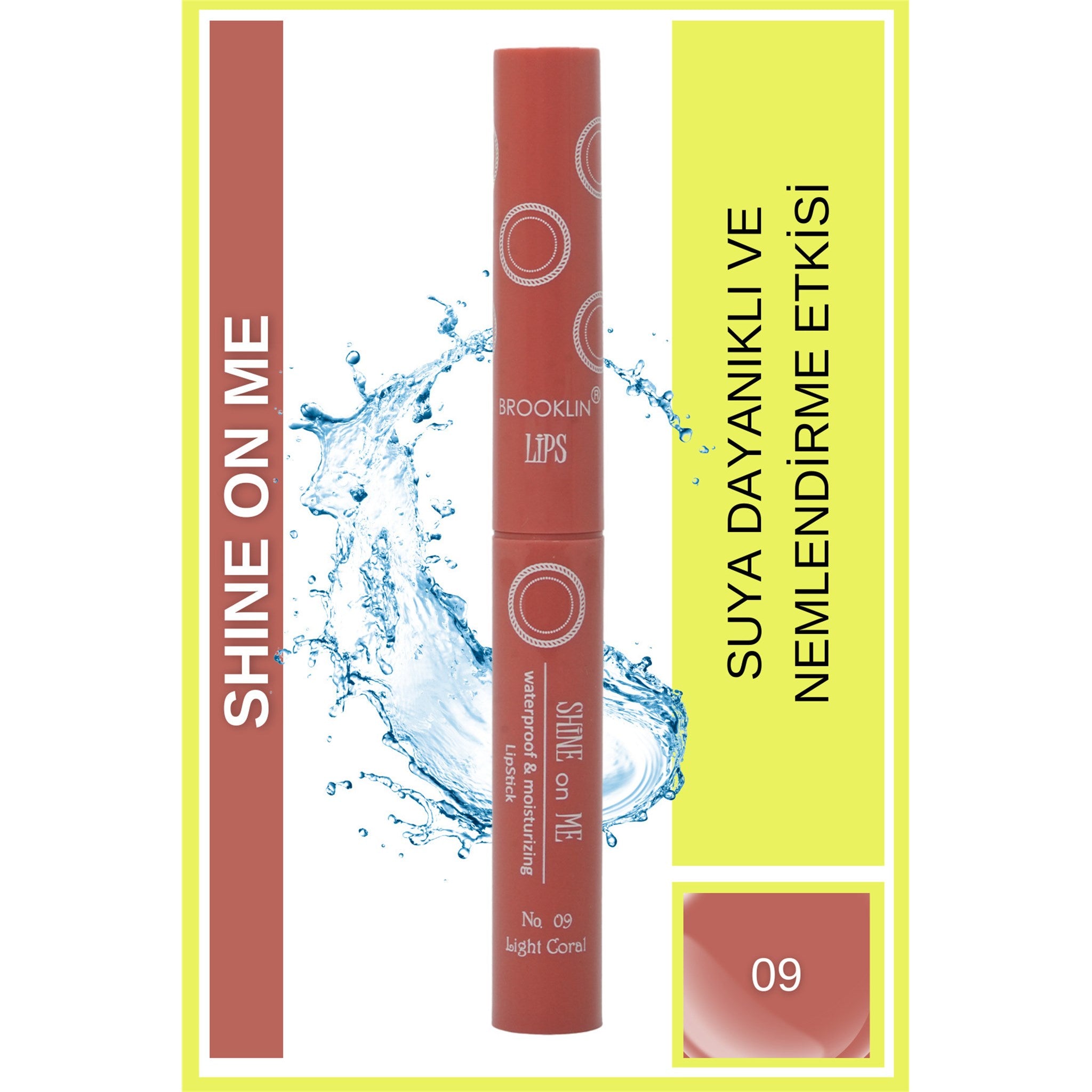 Ruj - LIPSTICK SHINE on ME No 09 light coral
