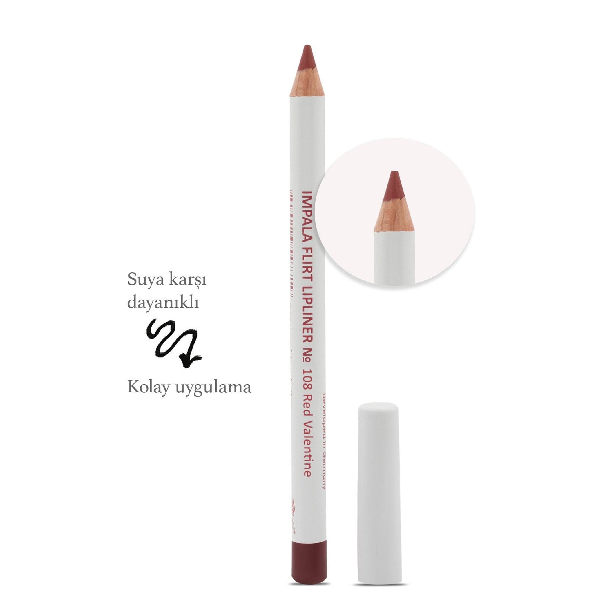 Dudak Kalemi - Flirt Pencil Lipliner No:108(SEVGİLİLER GÜNÜ KIRMIZISI)