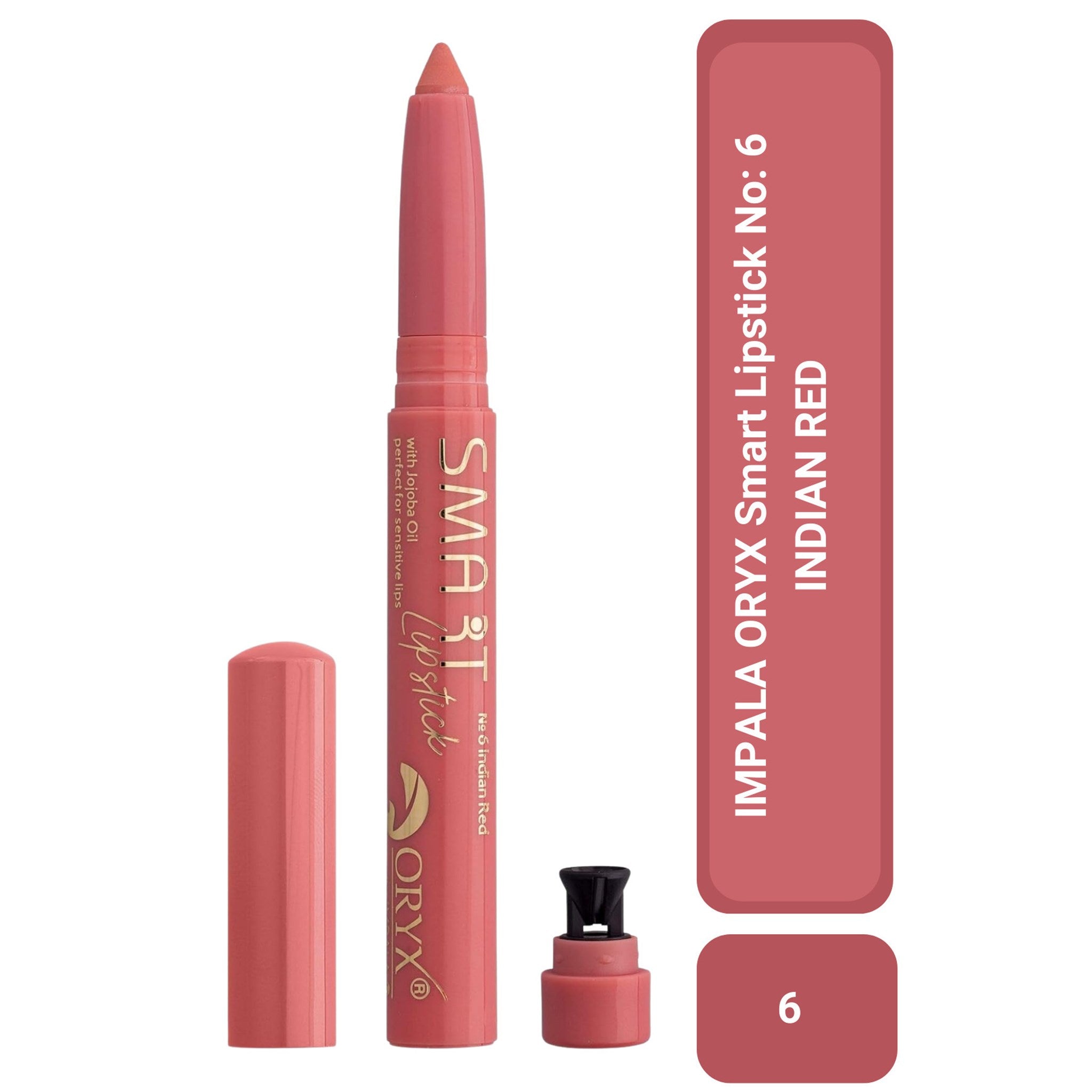 Ruj - ORYX Smart Lipstick No: 6 INDIAN RED / HİNT KIRMIZISI